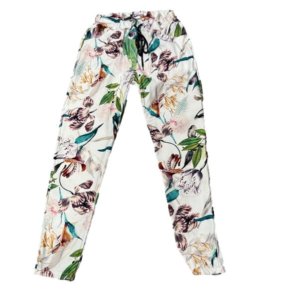 venti 6 Pants - Venti 6 Botanical Print Joggers